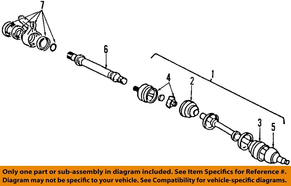 CHRYSLER OEM 01-05 Sebring Front Suspension Drive Axles-Axle Assy MR357815 — 第 1/1 张图片