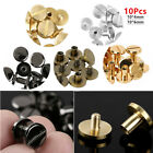 10PCS Solid Chicago Screws Metal Screw Posts Nail Rivet Tack Button for Leather