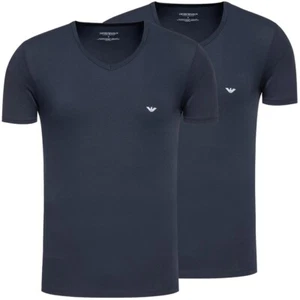 Emporio Armani Underwear Men's 2-Pack V Neck T-Shirt Slim Fit Baumwolle Elasthan - Bild 1 von 11