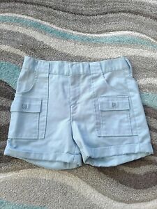 Vintage Womens Cargo Shorts Size 26 Blue 60s 70s