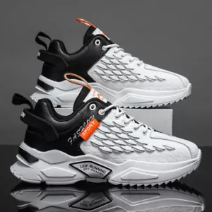 Mens Casual Sports Trainers Shoes Outdoor Walking Gym Running Fitness Sneakers - Picture 1 of 7