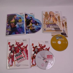 Wii Konvolut 3 Kinderspiele Disney Hannah Montana, High School Musical 3, Zumba 2 - Bild 1 von 9
