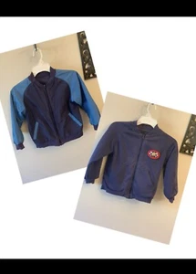 Boys Reversible Zip Jacket Sz 6-8 Baseball Blue 1933 All star Shortstop Theme - Picture 1 of 9