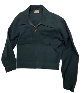 Vintage 50s Masterbilt Green Wool Workwear Jacket Sz 40 *See Description - Picture 1 of 14