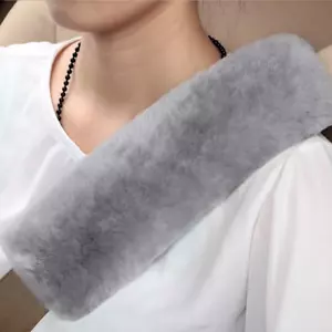 Authentic Sheepskin Car Seat Belt Pad,2 Pack Soft Seat Belt Cover for Shoulder - Picture 1 of 12