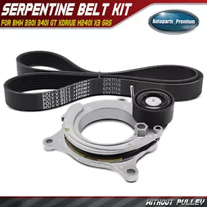 2x Kit de componentes de transmisión por correa serpentina para BMW 330i 340i GT xDrive M240i X3 GAS - Imagen 1 de 8