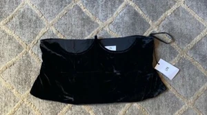 LPA Underbust Corset Velvet black womens size XL sexy corset - Picture 1 of 6