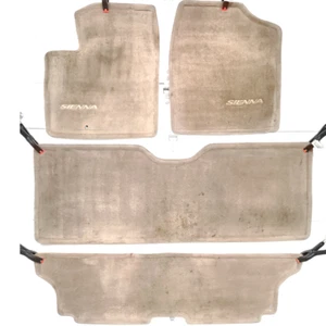 Toyota Sienna 1998-2003 OEM Beige Carpet Front 2nd 3rd Row Floor Mat Set - Picture 1 of 20