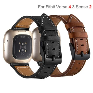 Leder Uhrenarmband Armband Ersatz für Fitbit Versa 4/Versa 3 Sense/Sense 2 1 - Bild 1 von 22