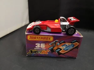 P761-MATCHBOX SUPERFAST MB36-C FORMULA 5000 RACING CAR WITH BOX. - Picture 1 of 12