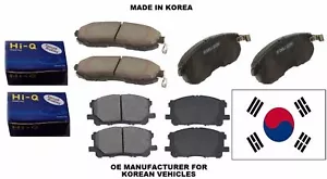 Front and Rear Premium Hi-Q Ceramic Brake Pads Set For 2007-2016 Acura MDX ZDX - Picture 1 of 3