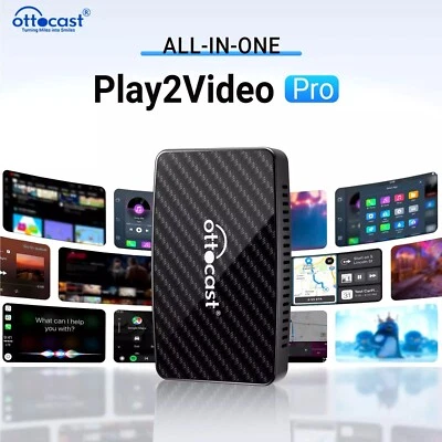 OTTOCAST Wireless CarPlay AI box Android Auto WIFI Adapter Converter w/Netflix YouTube US