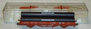ELECTROTREN HO, VAGÓN PLATAFORMA Ks EXCELENTE SNCF TRANSFESA CON TUBOS REF. 1428 - Bild 1 von 4