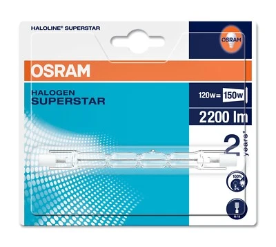 Alogena lineare 120W R7s 114mm. 64696 OSRAM 2220 LUMEN DIMMERABILE - Immagine 1 di 2