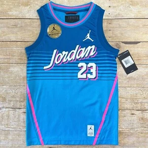 Jordan Medium Kids Jersey & Shorts Basketball Set Blue - Picture 1 of 14