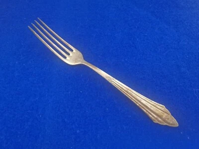 WMF "Gabel" Patent 90/45, 20,5cm, Fächermuster, versilbert, altes Besteck - Bild 1 von 3