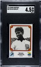 STICKER CARD WILMA RUDOLPH PANINI MONTREAL 76 SGC 4.5