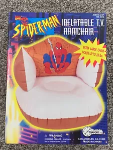 NIB Vintage Marvel Spider-Man Inflatable TV Armchair - Tamfort LTD - Picture 1 of 2