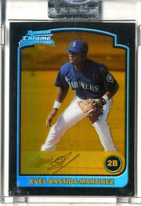 2003 (MARINERS) Bowman Chrome Gold Refractors #210 Evel Bastida-Martinez/170