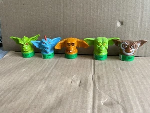 Gremlins 2 Candy Container Heads Still Sealed Gizmo Lenny George Daffy Mohawk - Picture 1 of 8
