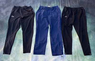 Lot of 3 Under Armour Men's Sweatpants/Pants Size L & 34X30. - Image 1 of 4