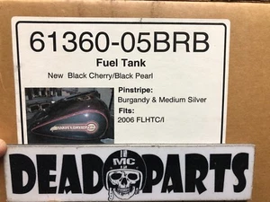 Harley 61360-05brb negro cereza negro perla 2006 flhtc gasolina tanque de combustible - Imagen 1 de 3