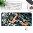 Japanese Mouse Pad Dragon Desk Pad 35.4 x 15.7 Inch Writing Pad  Game