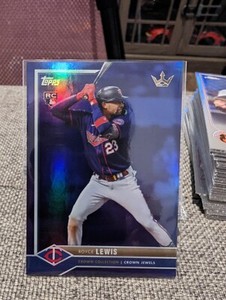 2022 Topps x Bobby Witt Jr. Crown Collection Royce Lewis RC Blue Foil /49