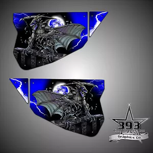 Polaris RZR 1000 XP TMW Sidewinder Venom Door Wrap Graphics Guardian Blue - Picture 1 of 1