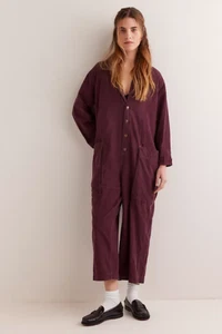 Free People Margarita Cord Jumpsuit - Oversized Boiler Suit - RRP £118 BNWOT - Picture 1 of 16