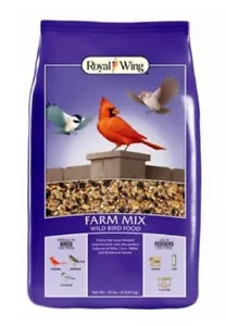 Royal Wing 13133 Animals & Pet Supplies 10 Pounds Farm Mix Wild Seed Bird Food - Picture 1 of 2