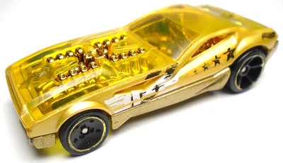 2016 HOT WHEELS MYSTERY MODELS BYE FOCAL II GOLD DIECAST 2 3/4" RACE CAR YELLOW - Image 1 of 4
