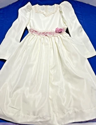 Vestido de fiesta vintage Ruth of Carolina niñas talla 10 marfil recital de boda Foto 1 de 4