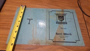 1941 Vintage Menu YE OLDE KNIGHT TAVERN Hotel Worth Buffalo NY 200 Main Street - Picture 1 of 9