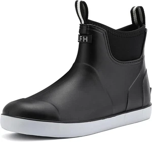 Men's Deck Boots, Waterproof Ankle Rain Boots Men Anti-Slip Traction (8.5 SIZE) - Picture 1 of 5