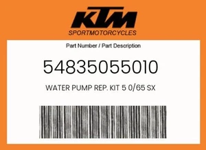 KTM Genuine Water Pump Rep. Kit 5 0/65 Sx - 54835055010 - Picture 1 of 4