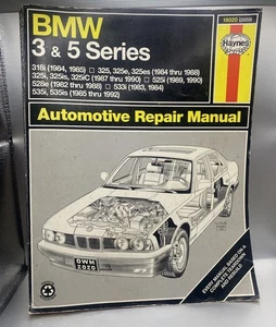 Haynes Repair Manual #18020 - BMW E30 3 Series & E28 / E34 5 Series 1984-1992 - Picture 1 of 6