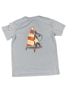 Southern Tide Boy’s Slapjack Crew Sailboat Blue T-Shirt LARGE 12-14 Youth Kids - Picture 1 of 5