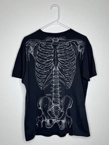 VTG Anatomy Leslie Arwin Skeleton Bones Shirt XL 1978 Single Stitch Dbl Side AOP - Picture 1 of 17