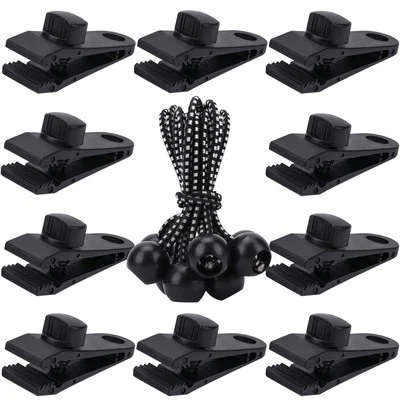 Axlksia Tarp Clips Heavy Duty Lock Grip, 20 Pack Tarp Clamps, Shade Cloth Cli...