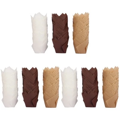  450 Stcs Tulpe Cupcake -Wrapper Tulpen -Muffin -Liner Tulpen -Backschale - Bild 1 von 4