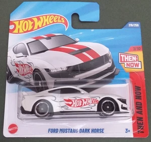 HOT WHEELS 2025 FORD MUSTANG DARK HORSE, WHITE/RED, SHORT CARD. - Picture 1 of 1
