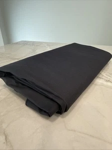 Piece of Fabric Dark Charcoal Gray 100" by 86” Overlock stitch edges - Picture 1 of 5