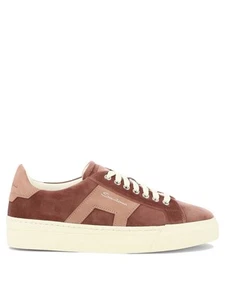 Santoni Sneakers In Pelle Scamosciata Con Stampa Logo IT 36 Women - Picture 1 of 5