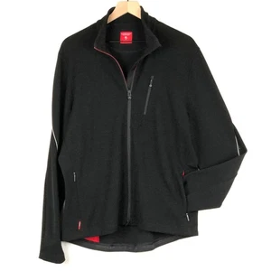 ICEBREAKER Merino Wool Blend Full Zip Jacket Men's XL Black Performance Outdoor - Picture 1 of 11