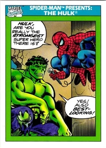 Marvel Comics Spider-Man Presents The Hulk 1990 Single Issue Comic Book Card - Picture 1 of 2