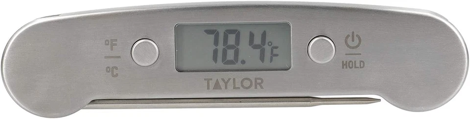 Folding Meat Thermometer Probe with Instant Read Digital Display, 18/8 Stainles - Image 1 of 4