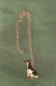 Rhodesian Ridgeback Gold Plated Necklace Pendant with 20" Chain Jewelry* - Picture 1 of 2