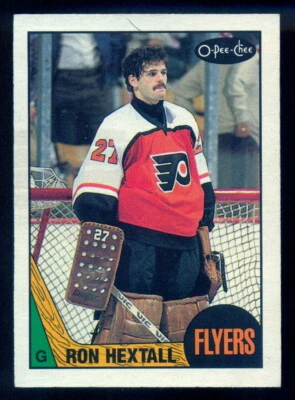 1987-88 OPC O PEE CHEE #169 Ron Hextall Rookie EX-NM Philadelphia Flyers RC Card - Image 1 of 2