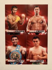 Gennady Golovkin, González, Lemieux, Viloria 2015 1st Seidman’s Boxing Cards